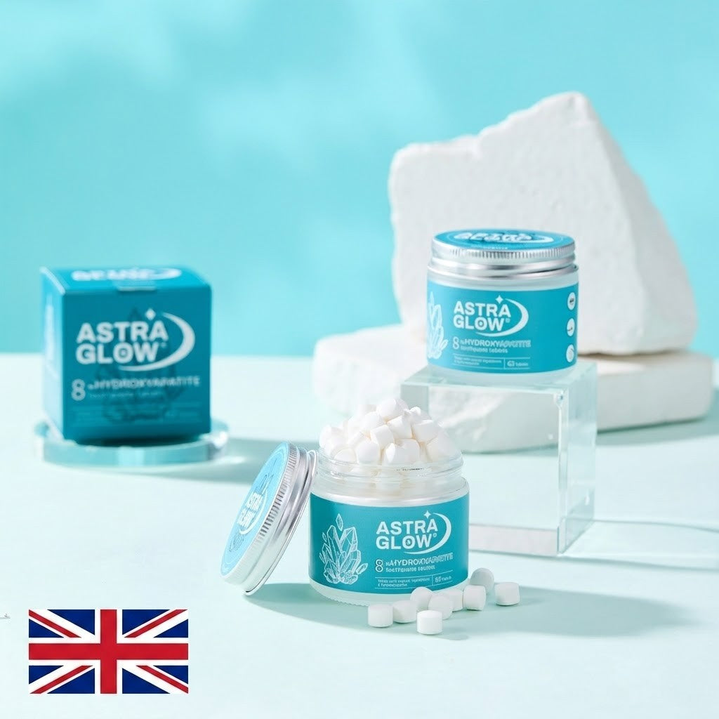 8% Hydroxyapatite Toothpaste Tablets - 62 Refill Tabs, Fluoride-Free, British Advanced Oral Plan