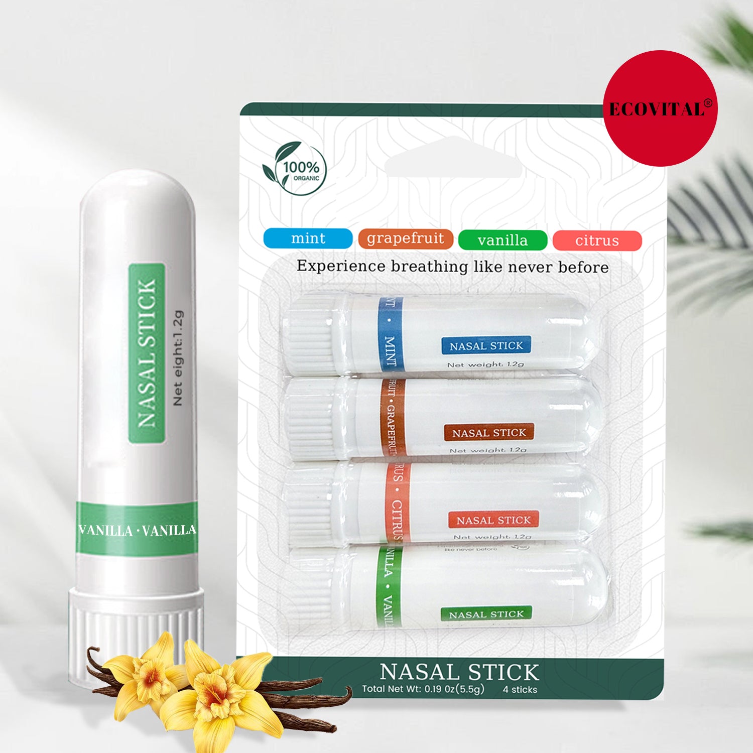Nasal Stick ,Boosts Focus ,Enhances Breathing and Provides Fresh Cooling Sensation