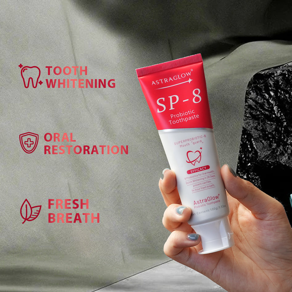 SP-8 Whitening Toothpaste with Hydroxyapatite and Probiotic