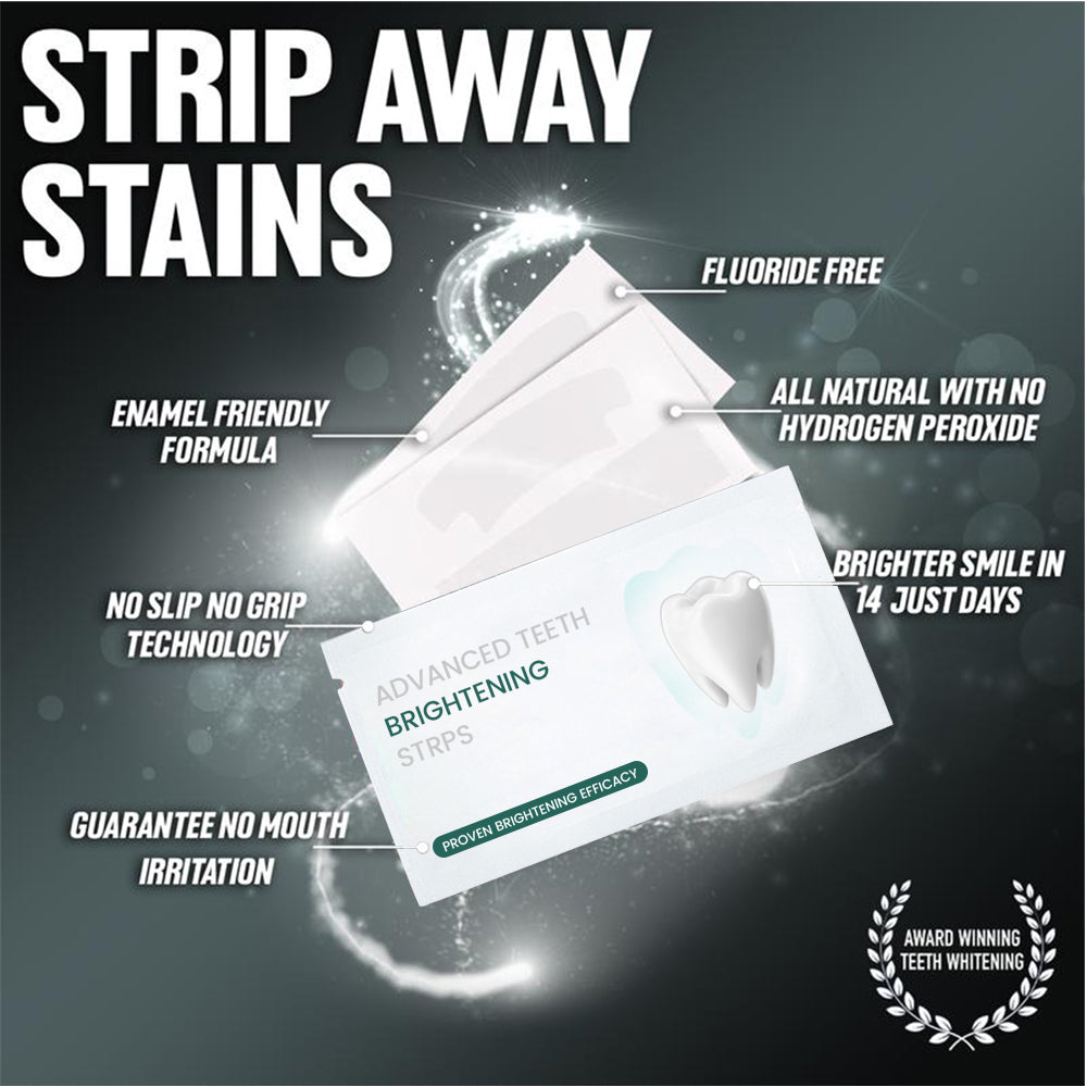 Peroxide, Vegan & Sensitivity - Free Teeth Whitening Strips