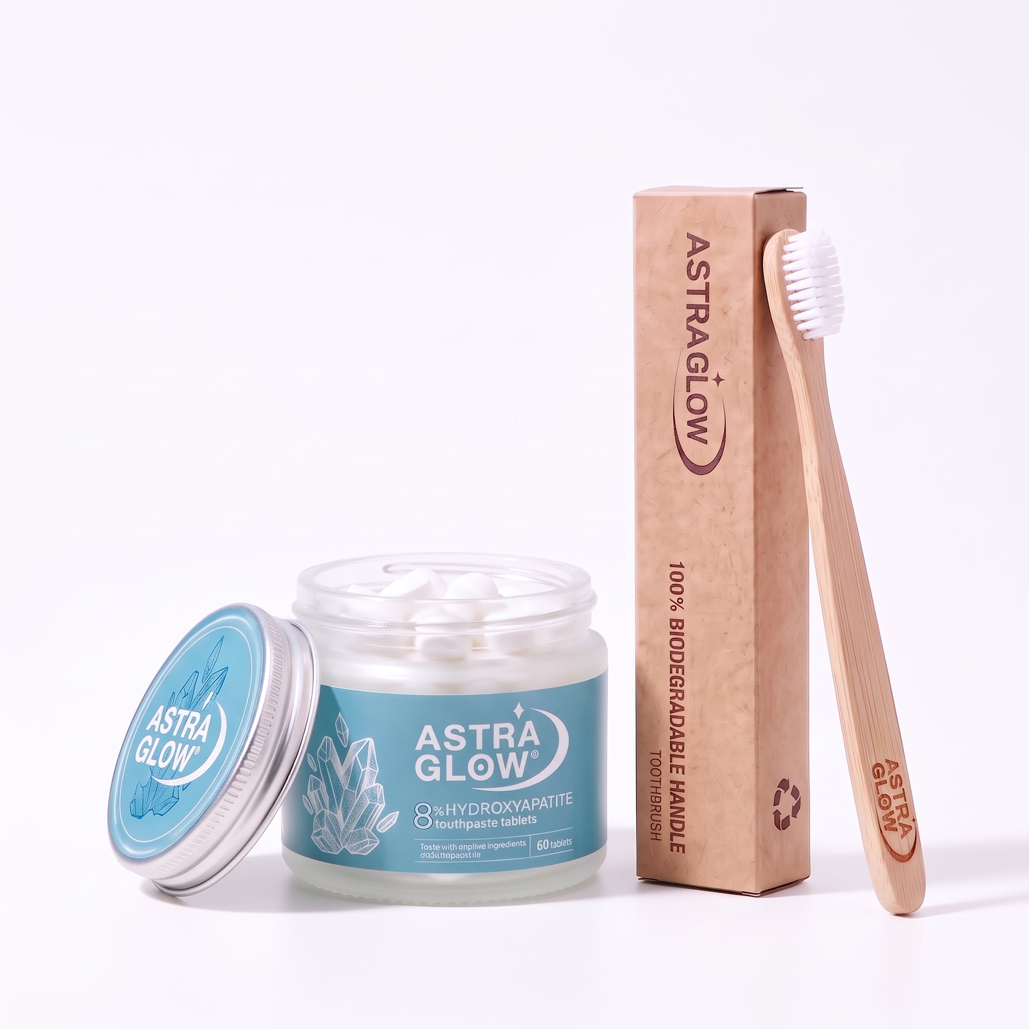Fluoride-Free 8% Hydroxyapatite Toothpaste Tablets