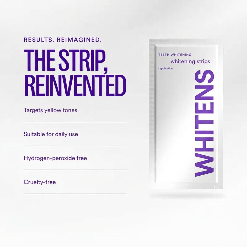 Whitening Strips, Teeth Whitening Strips, Purple Tooth Whitening, Combining Whitening and Colour Correction
