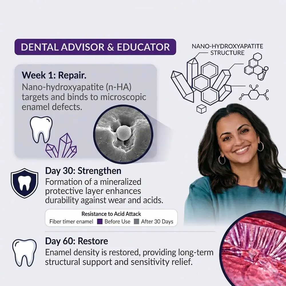 Gentle Fix Toothpaste with 8% NHAP,Advanced Oral Care Plan